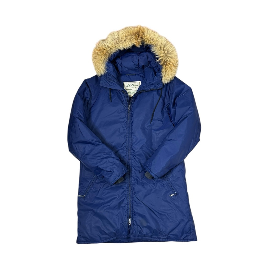 Vintage | 1970’s L.L. Bean Down Parka with Coyote Fur Hood Women’s Medium
